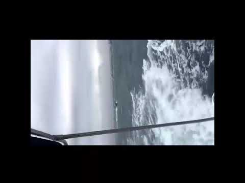 Axopar 28 cabin Brabus in heavy weather.