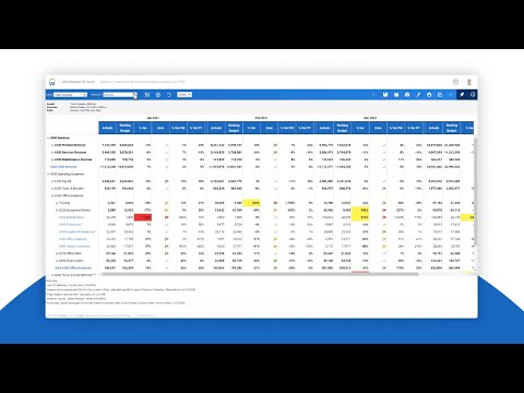 Workday Adaptive Planning - Demo - Ad Hoc Reporting