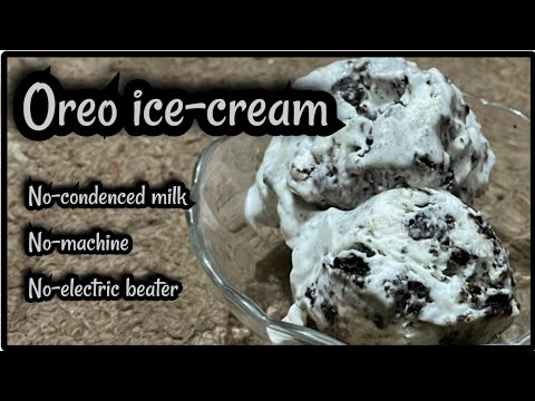 Oreo ice-cream -  by binish 🤤