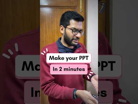 Make PPT in just 2 minutes ‼️🤩