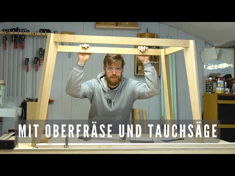 Table with hidden sliding dovetails - FREE PLANS INCLUDED