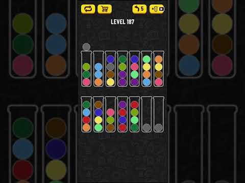 Ball Sort Puzzle: Solution Level 181 To 190.