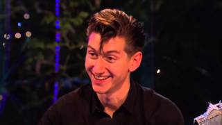 Arctic Monkeys - interview Glastonbury Festival UK  28th June 2013