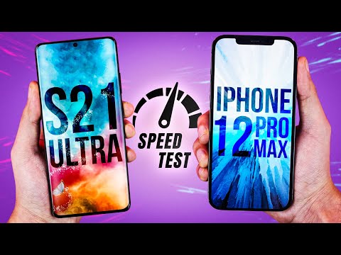 Samsung Galaxy S21 Ultra vs iPhone 12 Pro Max - Speed Test