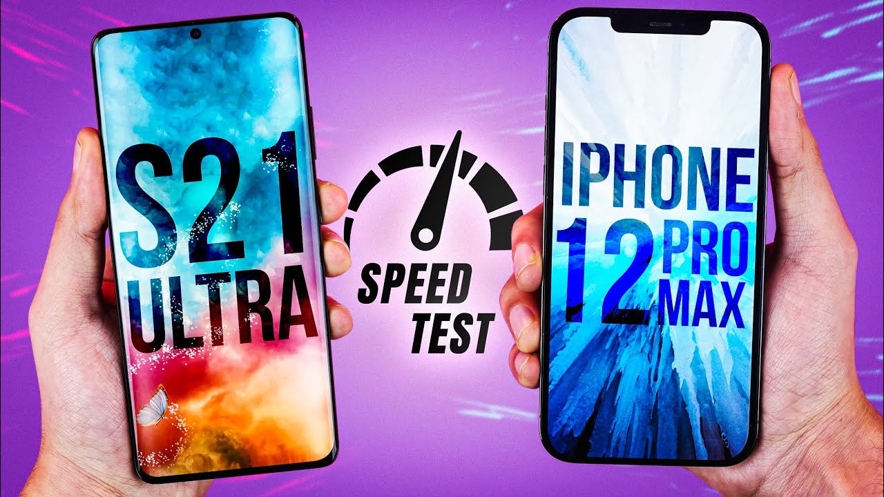 Samsung Galaxy S21 Ultra vs iPhone 12 Pro Max - Speed Test