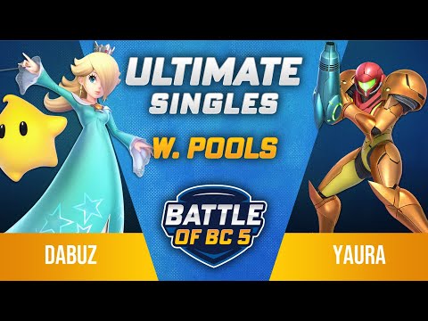 Dabuz (Rosalina, Olimar) vs Yaura (Samus) - Ultimate Singles Winners Top 64 - Battle of BC 5