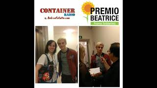 Francesco Bertoli con Giovanna e Andrea dal Premio Beatrice 2018 - www.containerradio.it