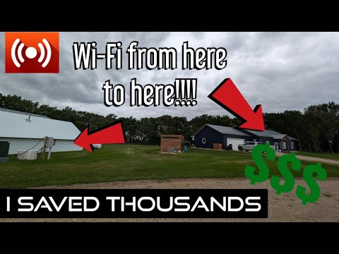 How to set up a wireless internet bridge from one building to another