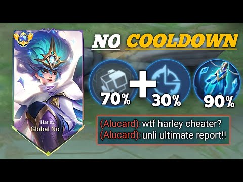 WHEN GLOBAL HARLEY ABUSE THIS COOLDOWN EMBLEM SET!! (Unlimited Ultimate😱) - MLBB