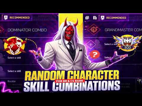 Win Every BR & CS Rank with Random Teammates   Best Character Combination in Free Fire