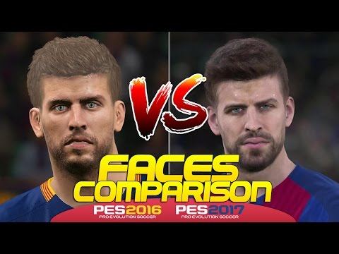 [TTB] PES 2017 vs PES 2016 Faces - Barcelona, Atletico Madrid, Germany & France