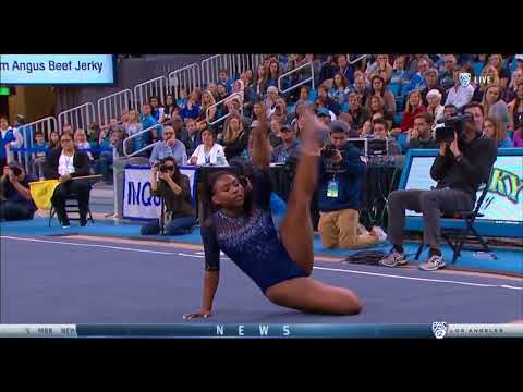 Nia Dennis (UCLA) - Floor Exercise (9.700) - Ohio State at UCLA 2018