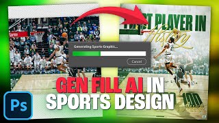 How To Use Generative Fill AI for Sports Design | Photoshop