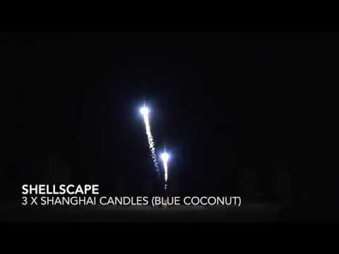 Hong Kong Candles (Blue Coconut) by Celtic Fireworks from Firework Crazy