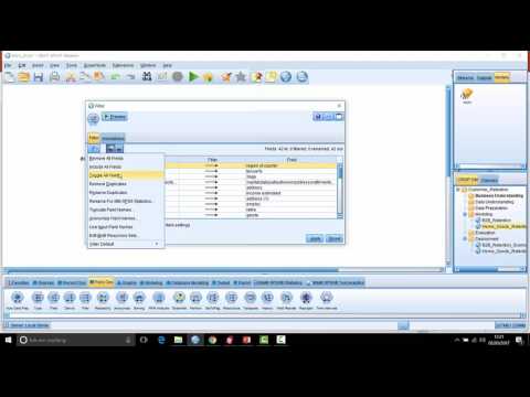 Introduction to the filter node in SPSS Modeler