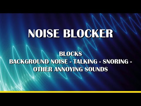 Sound Masking Noise Blocker - Noise Cancelling static sound on black screen. to block unwanted audio