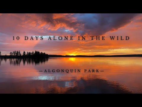 10-Day Solo Wilderness Canoe Trip in Algonquin Park