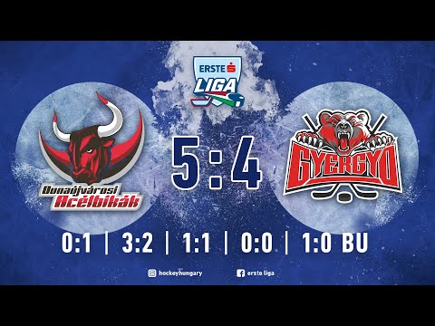 Összefoglaló EL 135 - DUNAÚJVÁROSI ACÉLBIKÁK - GYERGYÓI HOKI KLUB 5:4 20210119