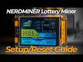 Gold Nugget NerdMiner 2 Lottery Miner Bitcoin Merch Setup And Reset Guide