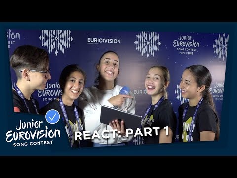 Junior Eurovision stars react to Eurovision Song Contest, Part 1