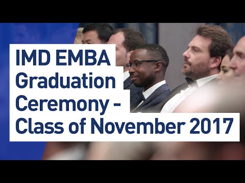 IMD EMBA Graduation ceremony - Class of November 2017