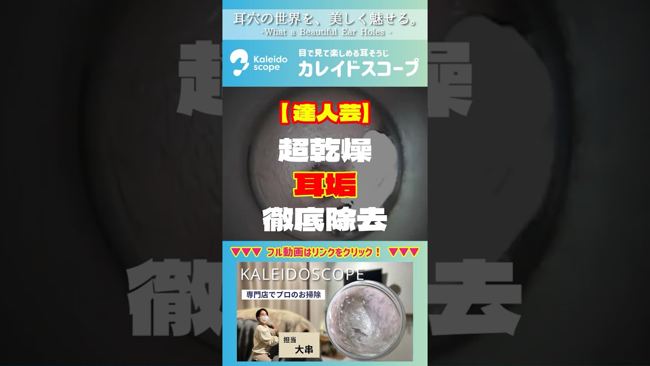 【達人芸】超乾燥耳垢・徹底除去