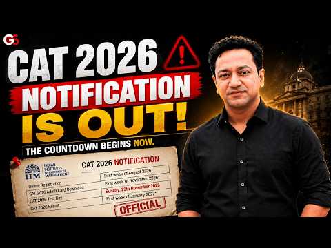 CAT 2026 Notification Is Out: Exam Date, Eligibility, Fees and Everything Else You Need to Know