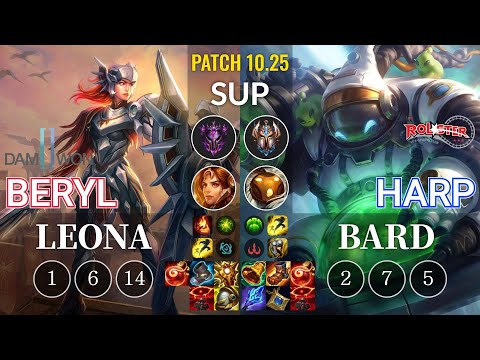 DWG BeryL Leona vs KT Harp Bard Sup - KR Patch 10.25