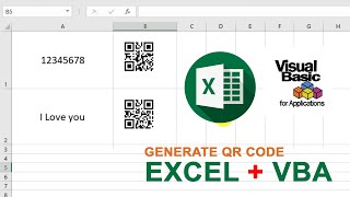 How to create QR code in Excel using VBA code and Google APIs