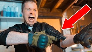 GUN Vs MY ARM!!! "This Went Horribly Wrong" (Experiment)