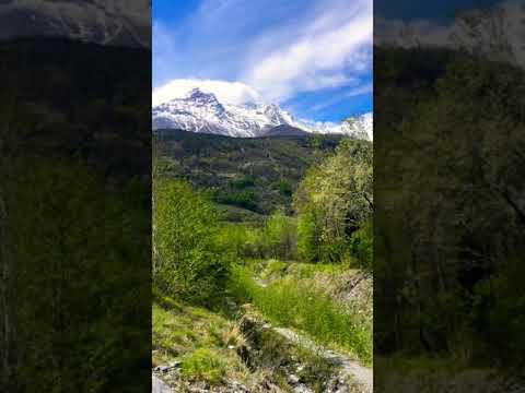 Novalesa waterfall Piedmont, Italy