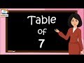 Table of 7, #Tableofseven, rhythmic table of seven,table of 7 for kids