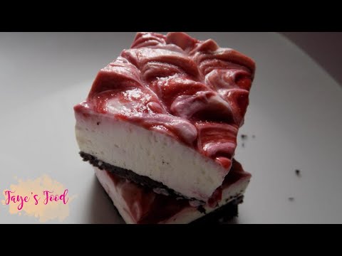 Lemon Raspberry Cheesecake Bars (No-Bake)