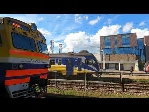 ⁴ᴷ Trens e bondes em Riga, Letônia