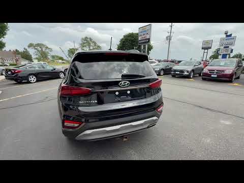 2019 Hyundai Santa Fe 2.4L Essential FWD w/Dark Chrome Accent in Black for sale at Riverview GM in Chatham-Kent, ON