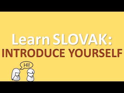 Aprenda ESLOVÁCO: como se apresentar em eslovaco