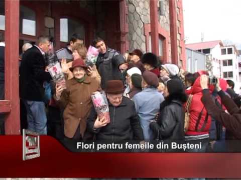 Flori pentru femeile din Bușteni