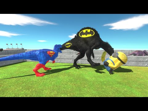 BATMAN SPINOSAURUS DEATH RUN - Superhero as Dinosaurs