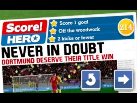 Score Hero Level 214 (3 Stars) Walkthrough - Bayern Munich vs Borussia Dortmund