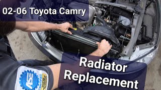 How To Replace Radiator 2002 - 2006 Toyota Camry Radiator Replacement