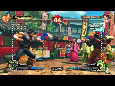 pikotan525 [Dee Jay] vs. aburiburimaguro [T. Hawk] | SSF4 Arcade Edition