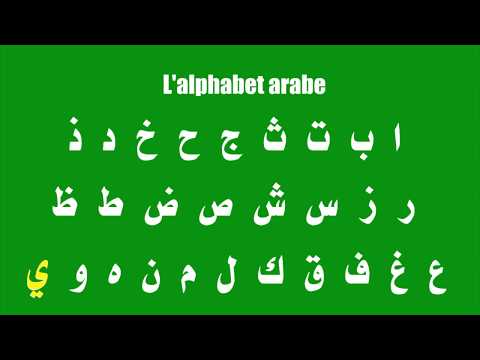 Cours d'arabe ; Présentation de l'alphabet arabe