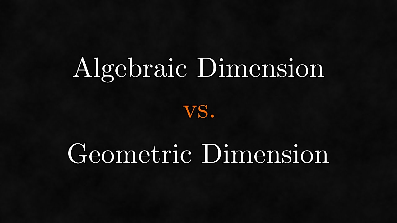 Dimension is Multi-Dimensional - From Zero to Geo 1.10