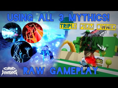 (GAMEPLAY) Using ALL 3 MYTHICAL WEAPONS | Combat Warriors