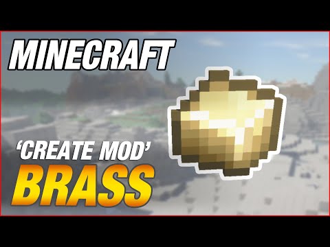Monkeyfarm - How to make Brass!  Create Mod Minecraft Tutorial