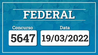 Capa de LOTERIA FEDERAL 5647