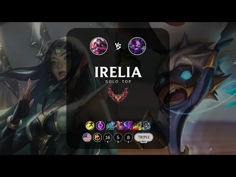 Irelia Top vs Kennen - NA Grandmaster Patch 13.5