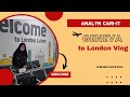 Easy Jet Geneva to London| National Express Coach Luton Airport to London City Centre|Analyn Cari-it