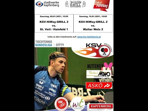 TT 2.Bundesliga: KSV-Hainfeld Tisch 1