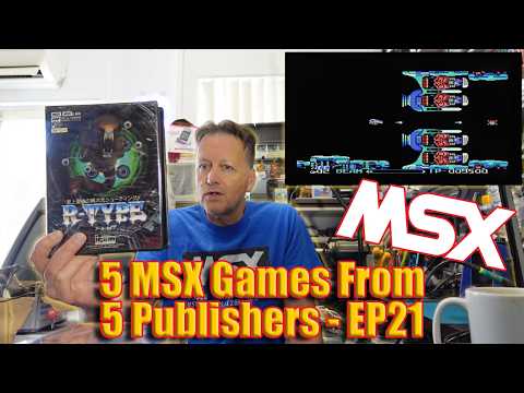 5 MSX Games From 5 Publishers (Wonderboy, Xenon, Ski Command, Yie Ar Kung-fu, R-Type)
